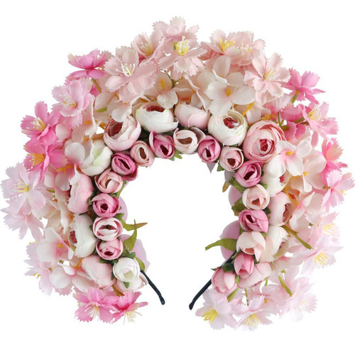 Diadema De Flores China Han Para Festivales Y Ocasiones