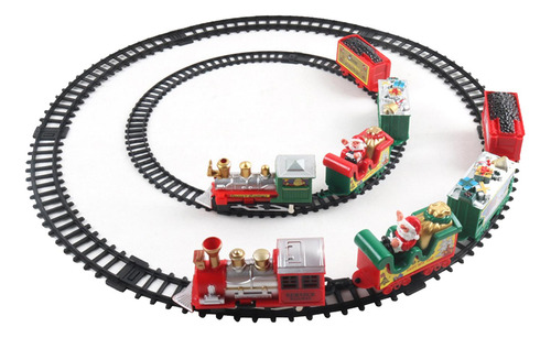 Juego De Tren De Navidad Retro, Decoración De Árbol De