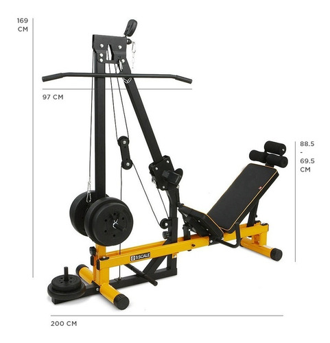 Multi Press Espalda + Prensa Quadriceps - Multi Funcional