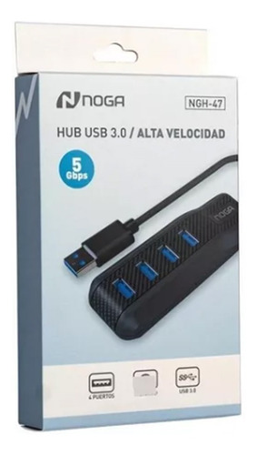 Hub Usb 3.0 4 Puertos Multiplicador Zapatilla Adaptador Noga