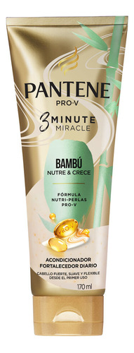 Acondicionador Pantene 3 Minutos Bambú Nutre Y Crece X 170 M