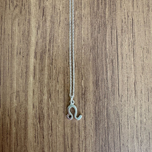 Collar Dije Zodiaco Plata .925 De 45 Cm Mujer Hombre Agálea Color Leo