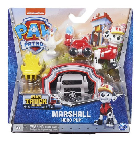 Figura De Acción Paw Patrol De Marshall Y Accesorios +3 Años