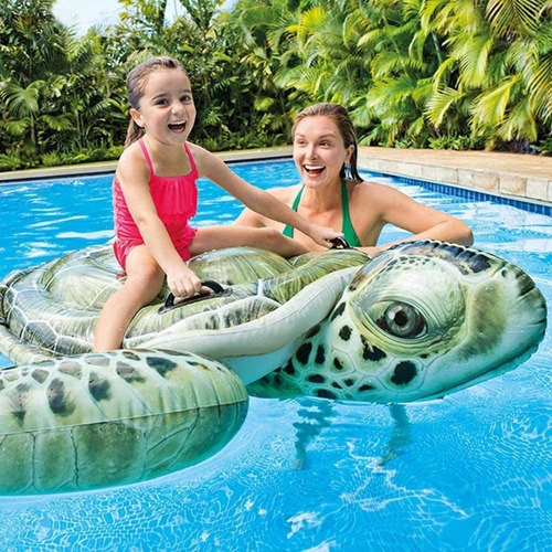 Inflable En Forma De Tortuga Para Alberca Intex Verde 57555 Verde