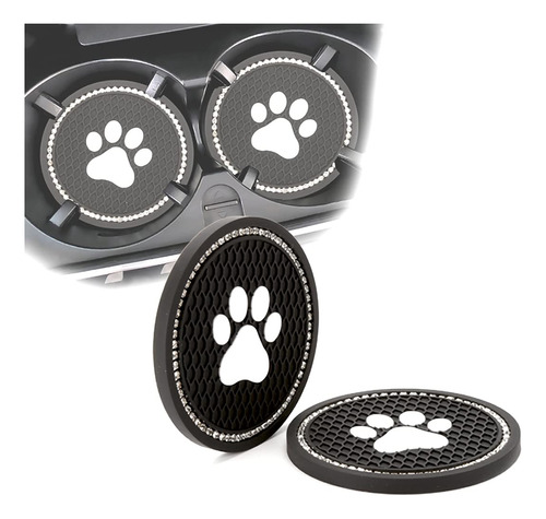 2 Posavaso Auto Paw Para Portavaso Soporte Accesorio Cristal