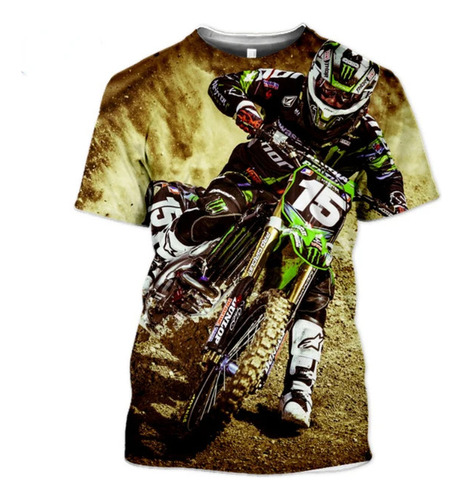 Motocross Printed Casual Fashion T Shirt