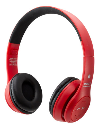 Audifono Bluetooth Philco 625 Rojo Fm/microsd - Revogames