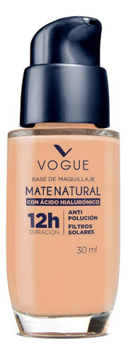 Base De Maquillaje Vogue Mate Natural 30ml Tono Gitano
