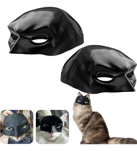 Máscara De Gato Morcego, 2 Peças, Máscara De Cabeça Inteira