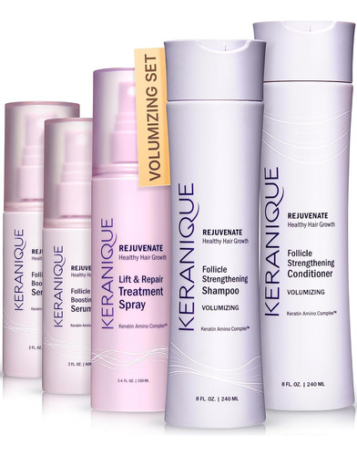 Keranique - Sistema De Cabello Más Grueso En 60 Días Con Cha