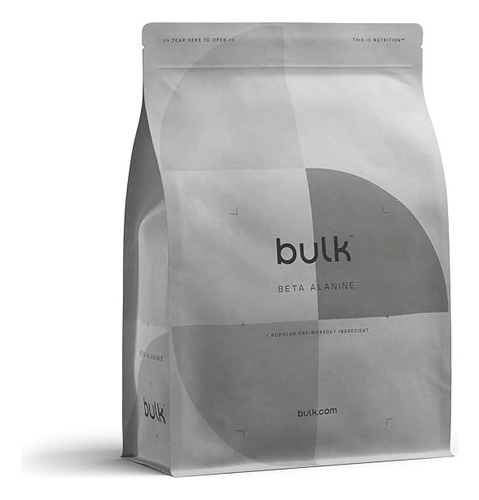 Bulk Beta Alanina Pura 500g, 125 Porciones