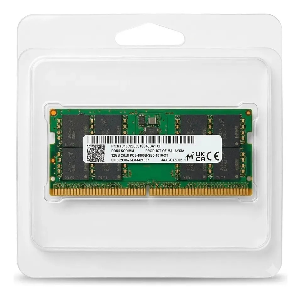 Memoria Ddr5 4800mhz Notebook 32gb | Mercado Livre