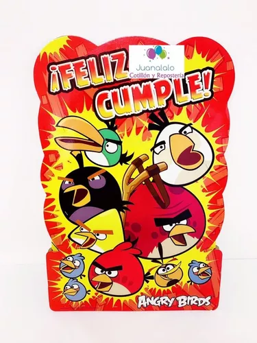Piñata Angry Birds Carton Pajaritos Cotillon Cumpleaños