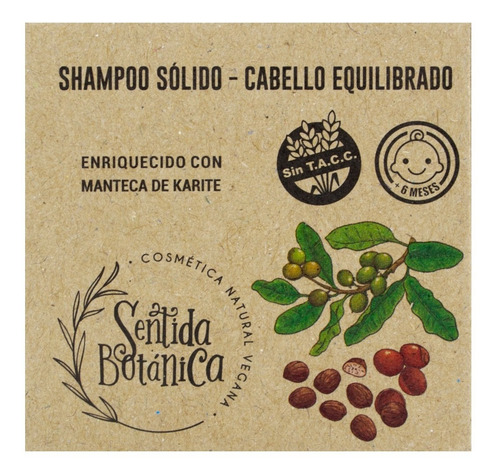 Sentida Botánica Kit X2 Shampoo Solido Equilibrado Vegano