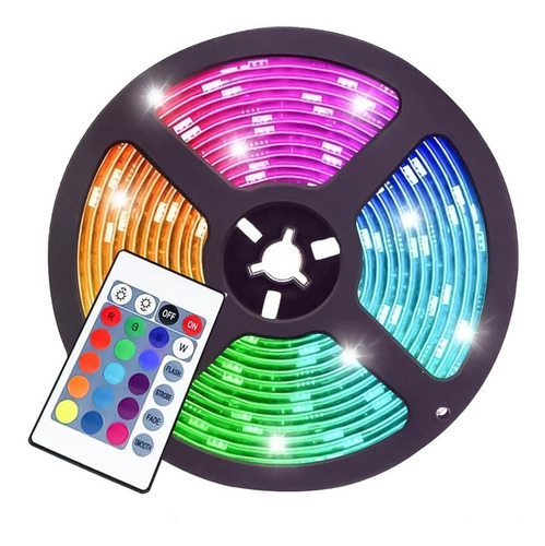 Cinta Luces Led 5050 Rgb Usb De 3m Con Control Tik Tok