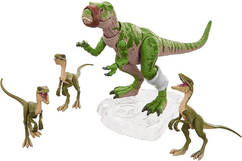 Jurassic World T Rex Y 3 Compys Amber Collection Sellado (Usado)