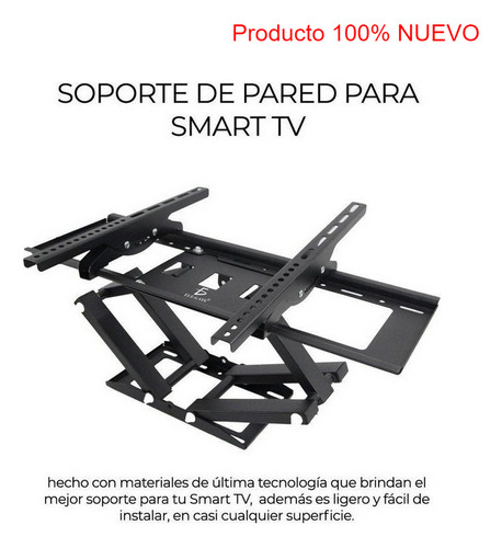 Soporte Para Tv/monitor De 30 A 70 Negro De Pared