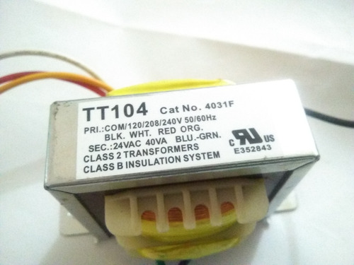 Transformador De Control Tgm Tt104 40 Va 120-208-240