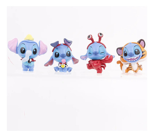 Juego De 8 Figuras De Acción Del Centenario De Stitch Lilo T