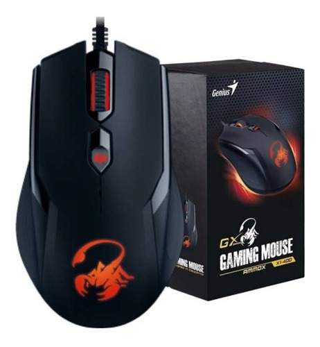 Mouse Gamer Genius  Ammox X1-400 Negro