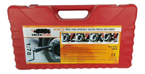 Imagem 2 de 7 de Desforcimetro Torqueador 780 Kgf Com 2 Soquetes 32mm E 33mm
