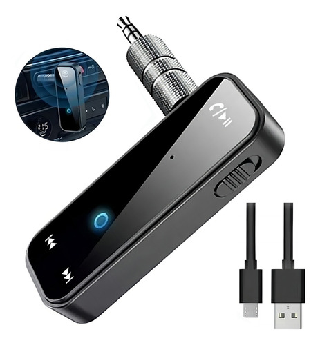 Receptor Auxiliar Bluetooth Aux 3.5 Auto Coche Manos Libres