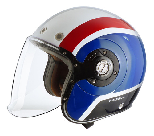 Imagen 1 de 8 de Casco Moto Abierto Smk El Dorado Jet Rebel