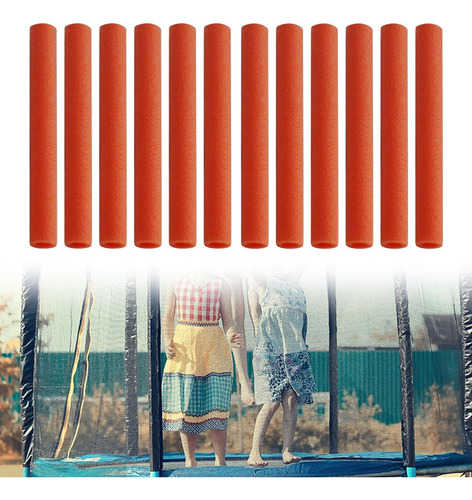 12 Piezas Trampolín Pole De Espuma Mangas De Naranja