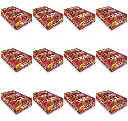Imagem 1 de 1 de Trident Melancia Chiclete Caixa C/21 (kit C/12)