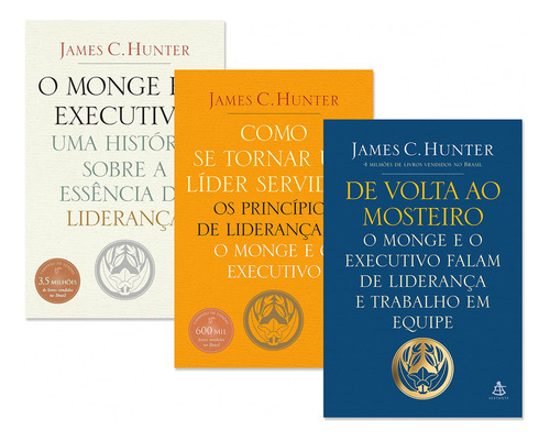 Kit Como Se Tornar Um Líder Servidor + O Monge E O Executivo + De Volta Ao Mosteiro