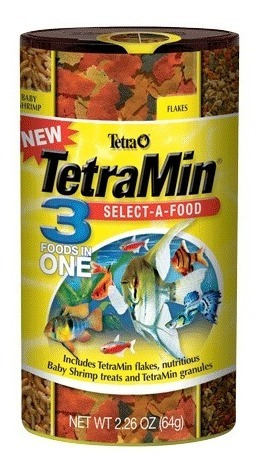 Imagen 1 de 1 de Tetra Tetramin Selec A Food 3 En 1 68 G. Alimento Peces Nutricion Dieta Equilibrada