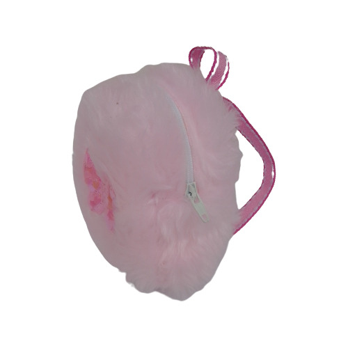 Mochila Pelúcia Rosa Para Boneca Baby Alive Ou Similares