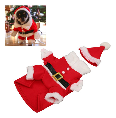 Disfraz Navideño Para Perro, Cálido Y Agradable Para La Piel