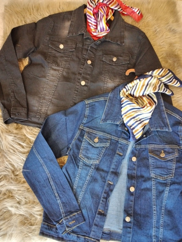 Imagen 1 de 1 de Campera Jeans Dama