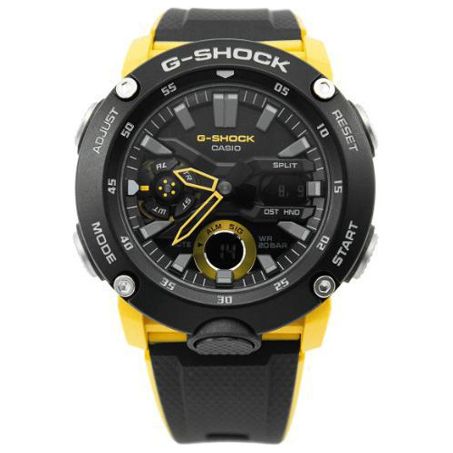 Relogio Casio G-shock Ga-2000-1a9dr Preto E Amarelo