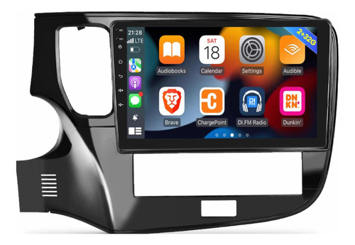 Radio Andorid Carplay 2+32 Mitsubishi Outlander 2016-2023