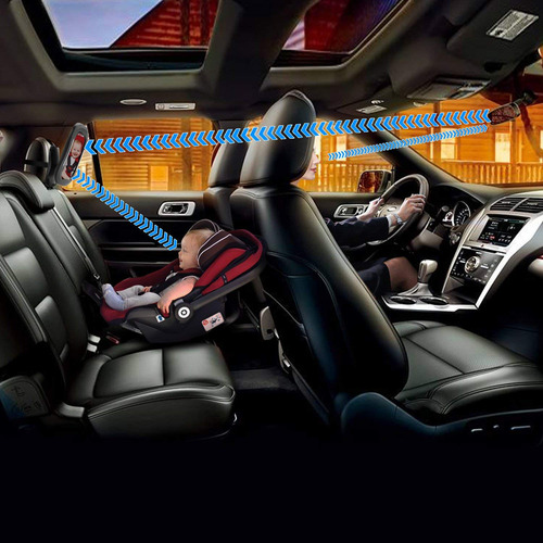 Fitnate Espejo Coche Led Para Bebé, Espejo Retrovisor De Seg