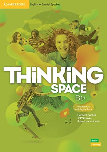 THINKING SPACE B1+ WORKBOOK WITH DIGITAL PACK, de VV. AA.. Editorial CAMBRIDGE, tapa blanda en inglés, 9999