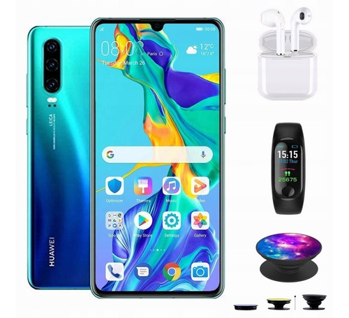 Smartphone Huawei P30 Dual Sim 128 Gb Azul Aurora 8 Gb Ram