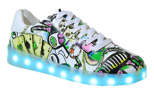 Unisex De Zapatos Luminosos Led Recargables Por Usb De Tenis