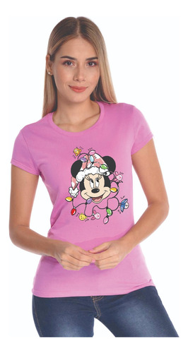 Camisetas Navideñas Navidad Mickey Minnie Mouse 