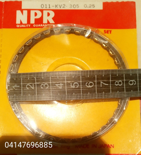 Imagen 5 de 6 de Anillos Moto Honda Xlx 350r O Sahara Medidas 0.25 Npr