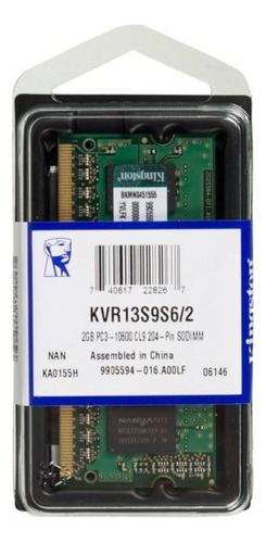 Memoria Ram Ddr3 2gb Sodimm Kingston 