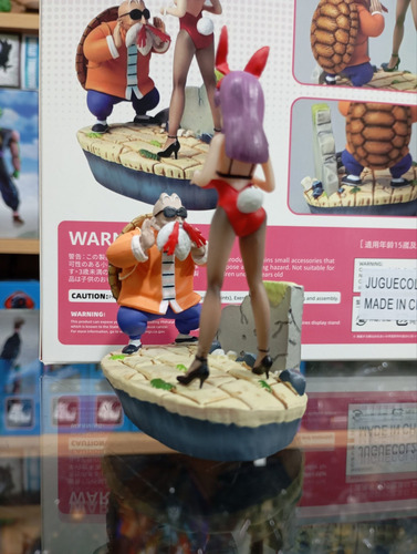 Figura Anime Maestro Roshi & Bulma Dragón Ball Z 10cm