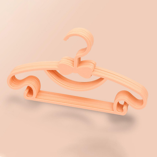 10x Percha De Ropa Multifuncional Secadora Naranja 29x17cm