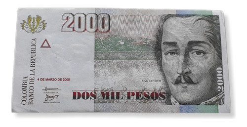 Colombia 2000 Pesos 4 De Marzo De 2005 Excelente Estado