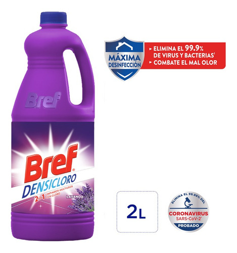 Limpiador Multiusos Bref 2 En 1 Desincloro Lavanda 2 L