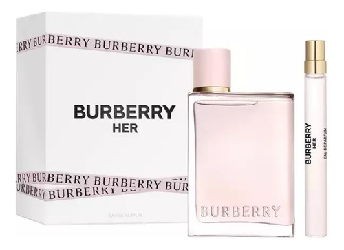 Perfume Burberry Her Eau De Parfum Para Mujer, 100 Ml, 2 Uni