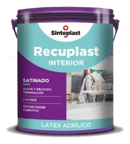 Recuplast Latex Interior Satinado 20lts Univeerso Pintureria