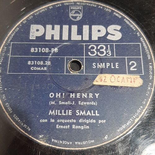 Simple Millie Small Con Ernest Ranglin Orq Philips C2